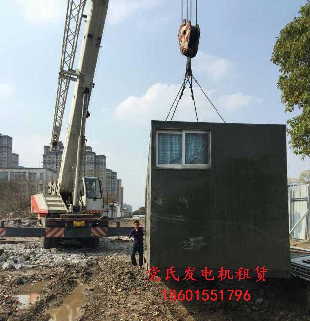 揚州寶應發電機出（chū）租租賃工地施工租（zū）用300KW柴油發電機組現場