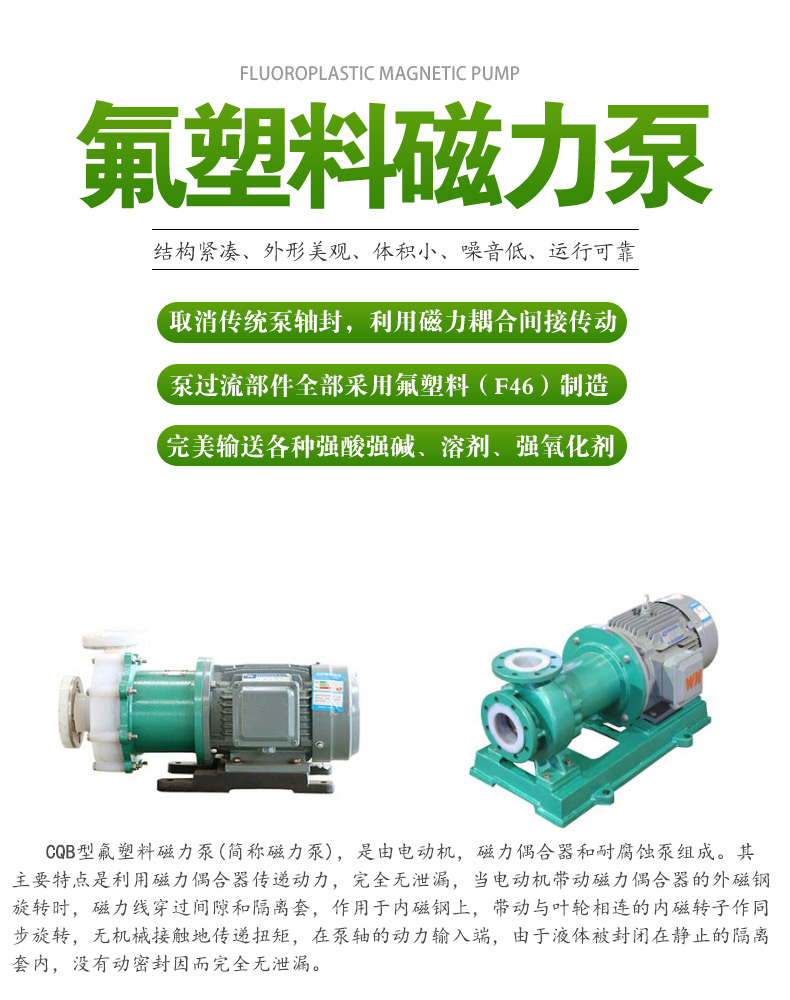 CQB型氟塑料磁力泵(圖（tú）1)